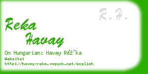 reka havay business card